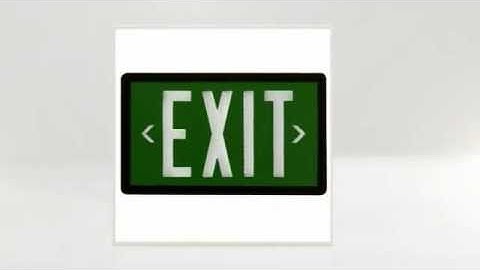 battery operated exit signs