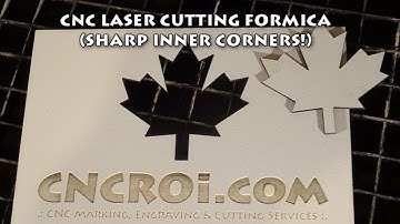 CNC Laser Engraving & Cutting Formica (sharp inner corners!)