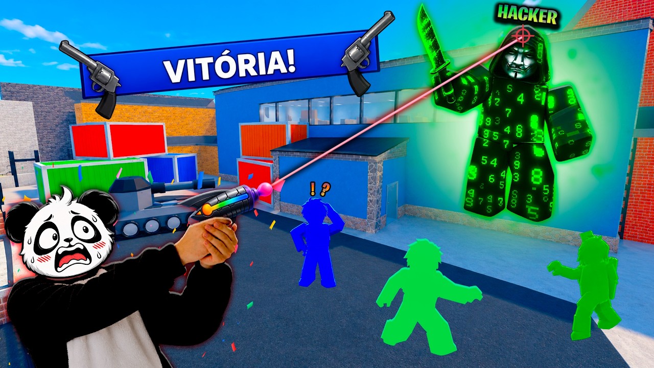 ENCONTREI UM HACKER NO MURDER MYSTERY 2! 😱 | Roblox