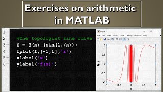 4 Exercises on arithmetic in MATLAB