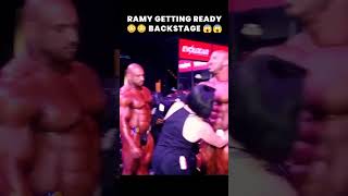 RAMY GETTING READY 😱😱 BACKSTAGE 🤯🤯 #gym #fitness #motivation #shorts #viral