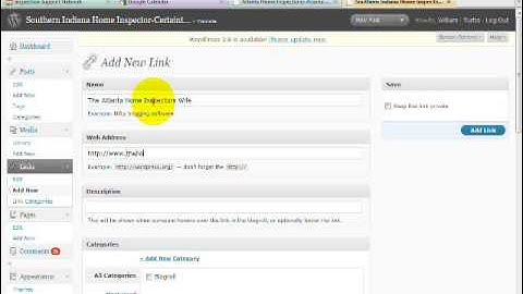 How to do a link to another website and add it to your blogroll