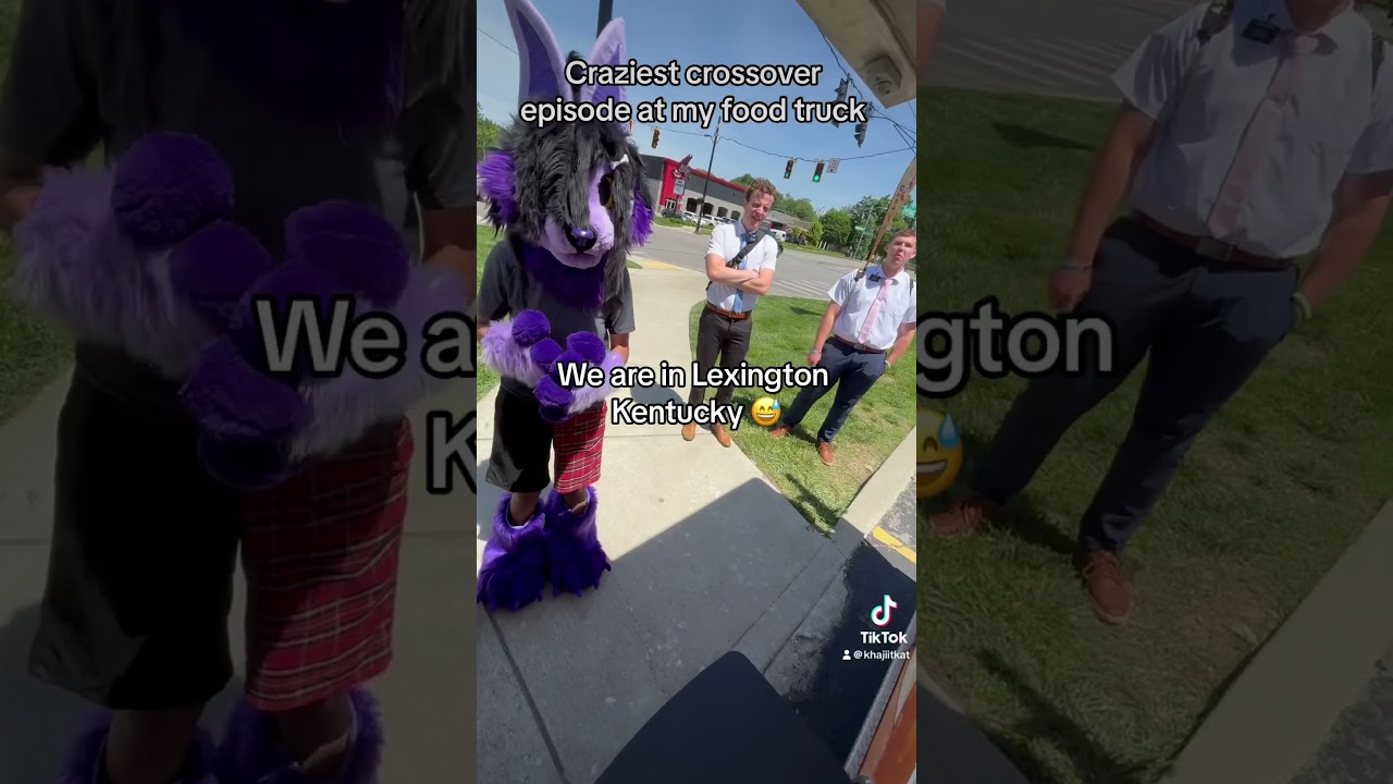 Некоторые фурри, автолюбители и мормоны заходят в фургончик с едой 