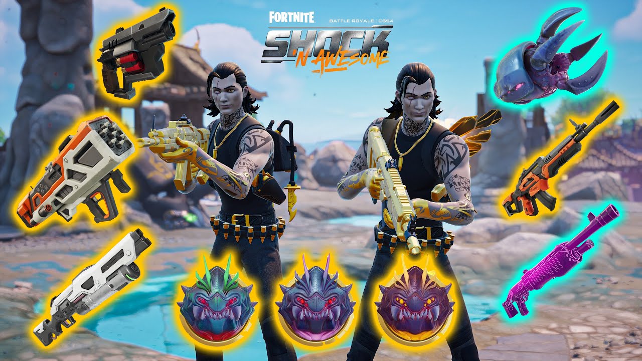 OUTLAW MIDAS DUO vs ALL NEW MEDALLIONS & MYTHIC WEAPONS ( NEW! Fortnite Chapter 6 Season 4 )