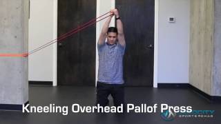 Kneeling Overhead Pallof Press for Core Strength