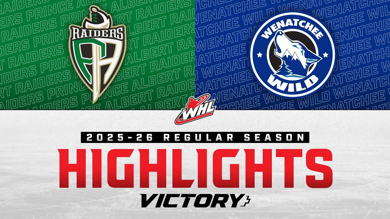 «Принс Альберт Рэйдерс» против «Уэнатчи Уайлд» 15 ноября | Лучшие моменты WHL 2025-26