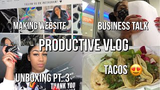 PRODUCTIVE VLOG | INVENTORY UNBOX PT 3 + GETTING MY LLC + OPENING BUSINESS ACCOUNT + MOTIVATION