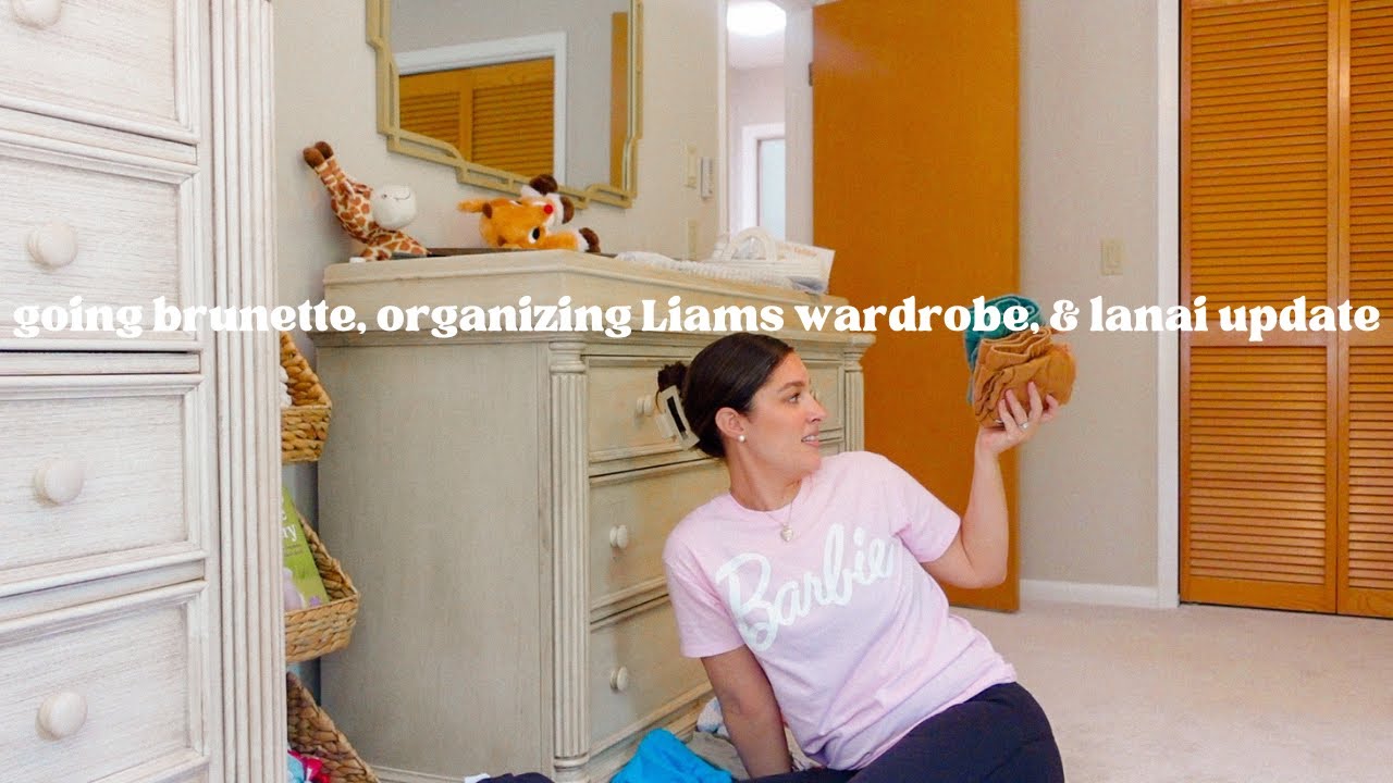 Vlog | Hair Change Again, Sorting Liams Wardrobe, & Lanai Updates