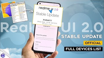 Realme UI 2.0 Official Stable Updates | Devices List | realme Android 11 Stable Update | ⚡⚡ Features