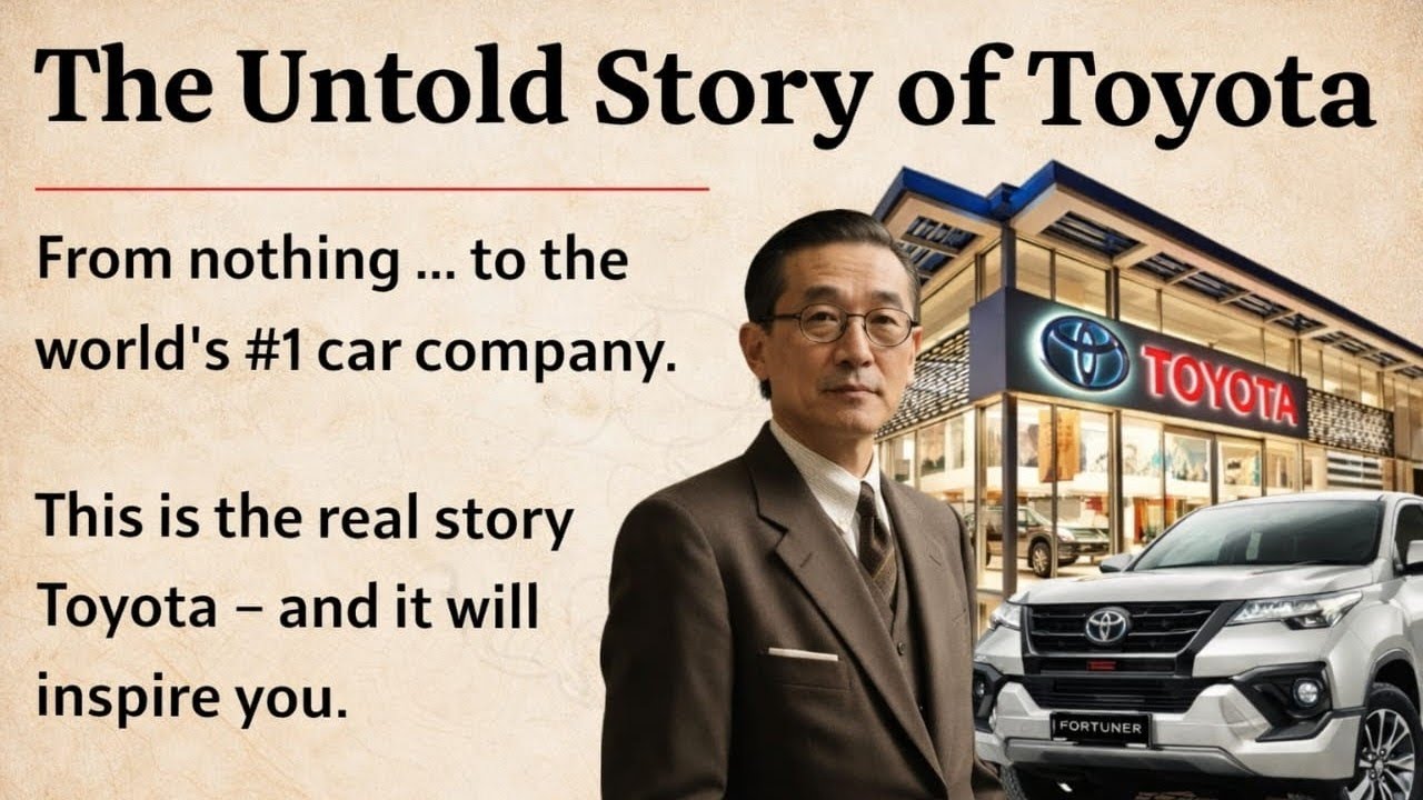 📘 Learn English Through Story | The Untold Story of Toyota 🚗| Improve English | Listening Practice 🎧