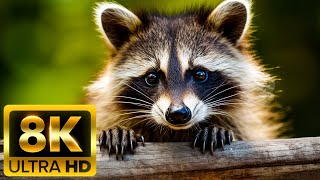 ANIMALS OF EUROPE  8K (60FPS) ULTRA HD  With Nature Sounds (Colorfully Dynamic)