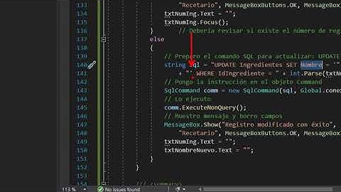 C# y SQL Server, parte 3: Actualizando y eliminando registros a una tabla