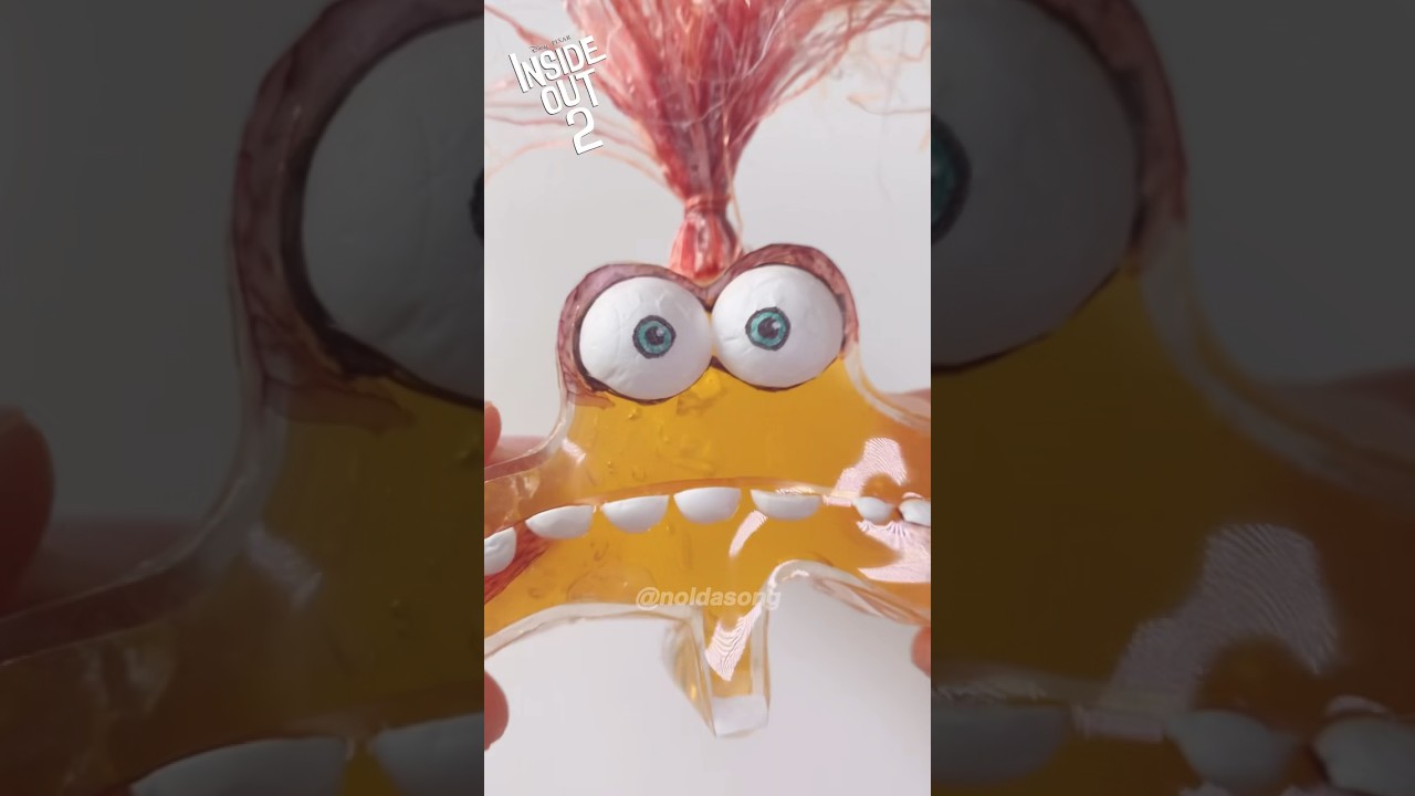 인사이드아웃 “불안”말랑이 만들기 DIY Inside Out 2 “Anxiety” squishy with Nano Tape 