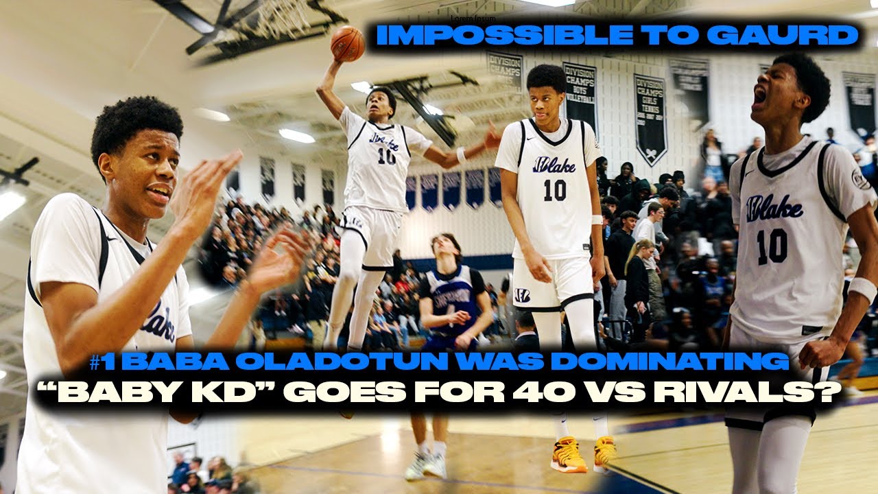 #1 BABA OLADOTUN GOES FOR 40 vs COUNTY RIVALS?? | “BABY KD” — BLAKE vs SHERWOOD 😳🔥