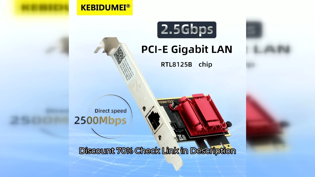 2.5G PCI-E To RJ45 Network Card RTL8125B Chip Gigabit Ethernet PCI Express Network Card 10/100/2500M