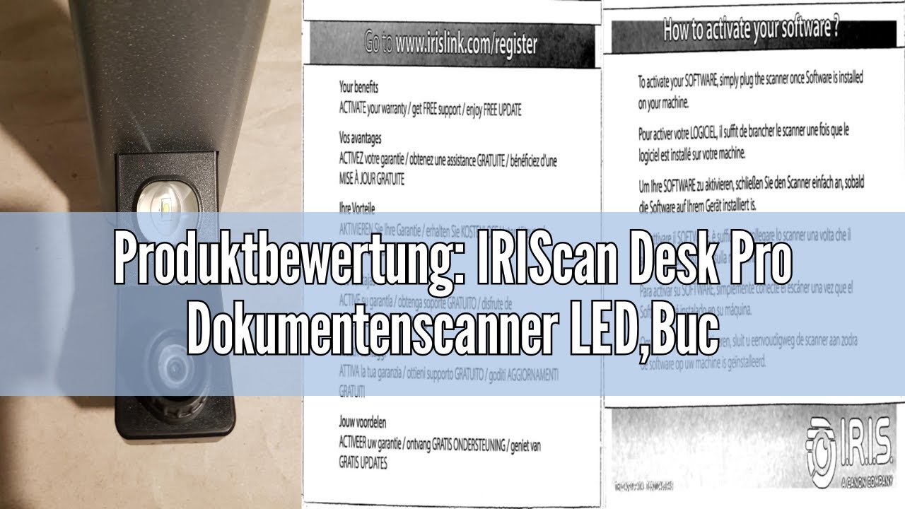Produktbewertung: IRIScan Desk Pro Dokumentenscanner LED,Buchscanner 18MP Kamera -v7PRO: a3 scanner