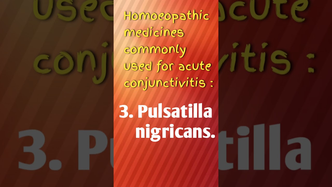 Homoeopathic Medicine to Prevent Conjunctivitis (Pink eyes)