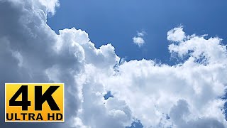 โปรแกรมรักษาหน้าจอ Blue Sky และ Clouds (ไม่มีเสียง) 2 ชั่วโมง 4K UHD