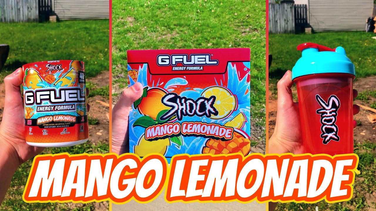 NEW Electric Shock Mango Lemonade GFUEL Flavor Review! YouTube