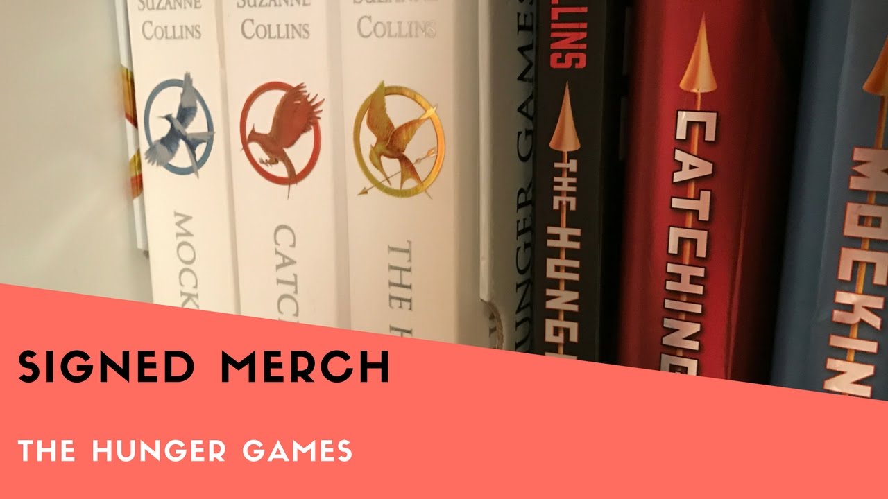 SIGNED HUNGER GAMES MERCH - YouTube