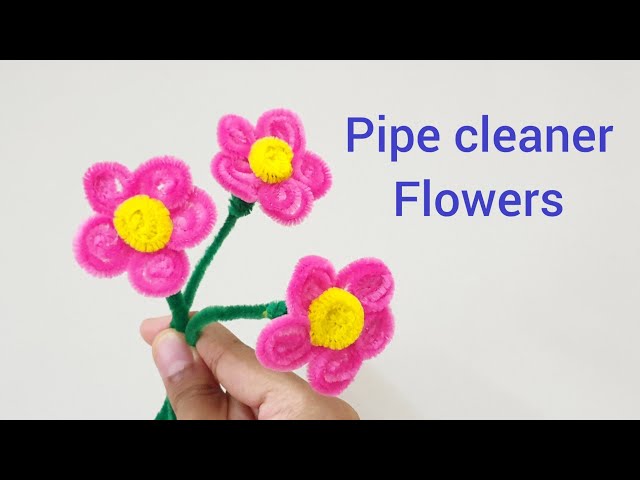 Easy Flower Craft Decoration using Pipe Cleaner, Beautiful DIY Pipe  Cleaner Flower Crafts :), By Simple Crafts