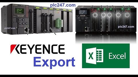 PLC Keyence Excel Export Data Tutorial