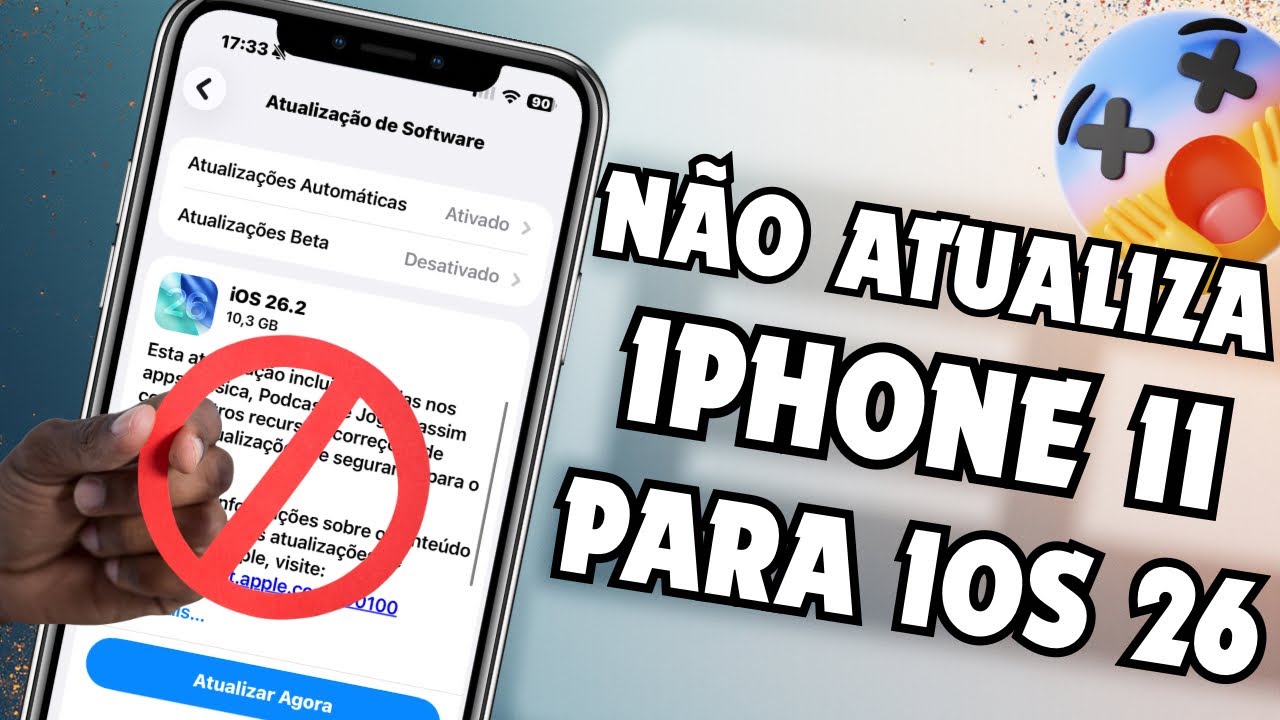 📌 🚨URGENTE!!🚨 3 MOTIVOS PARA NÃO ATUALIZAR OS IPHONES 11, 12, 13 – para o iOS 26 😱