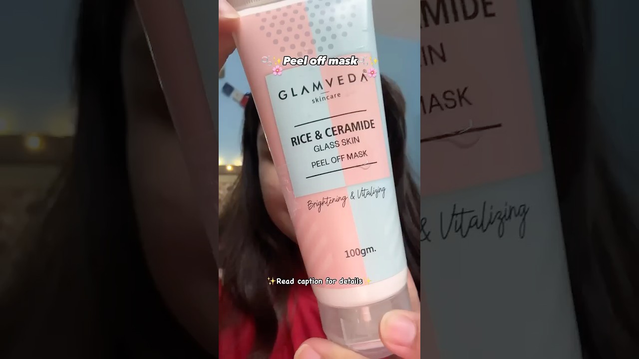 ✨GLAMVEDA✨Rice & Ceramide glass skin peel off mask🫧🌸💗 @glamveda_skincare 