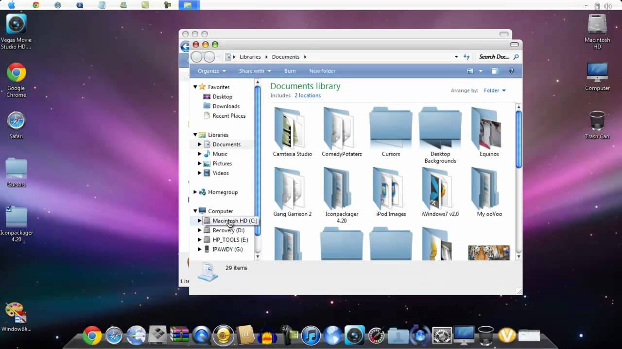 How To Make Windows 7 Look Like A Mac Tutorial - YouTube