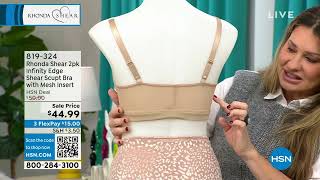 Rhonda Shear 2pack Infinity Edge Shear Sculpt Bra with M...