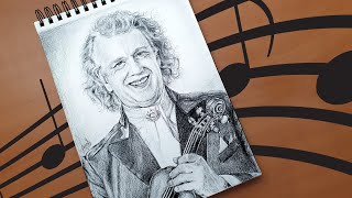 Drawing André Rieu - An Artistic Composition