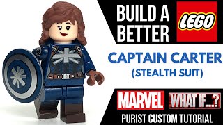 HOW TO Build a Better LEGO CAPTAIN CARTER from Marvel WHAT IF