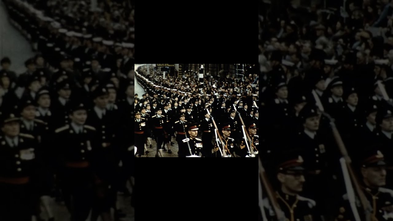 Incredible turn out for the Queen's Coronation 1953 - Watch till the end!