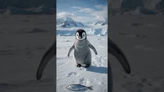 🐧 A tiny penguin... one tiny fish... and the cutest moment you'll see today. ❤️