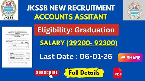 J&K Govt Job MEGA-ALERT! 🚨 600 FAA Posts Official Notification ! Full Details  #GovtRecruitment 