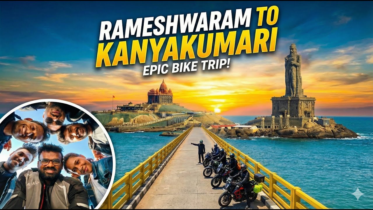 South India Ride | kanyakumari - Vivekananda Rock Memorial | Day 5
