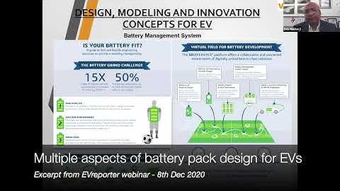 Multiple aspects of battery pack design for Electric Vehicles