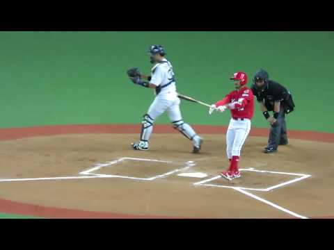 H30.06.13　6回表　2死2塁　菊池：空三振　広島×ｵﾘｯｸｽ　京セラドーム