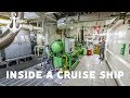 WHAT'S INSIDE A CRUISE SHIP - Holland America ROTTERDAM engine room | Barbster360 Travel Vlog