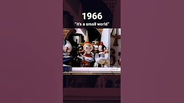 1966 Disneyland S It S A Small World Opening Day Disney 1960s Fantasy Disneyland 