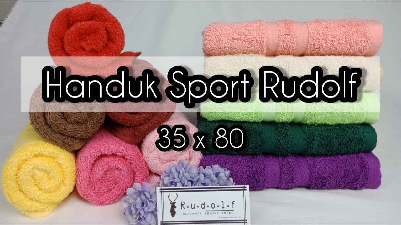  Handuk Sport  Rudolf 100 Katun 35x80 YouTube