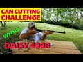 HAZZBRO'S CAN CUTTING CHALLENGE WITH THE DAISY 499B 50 SHOTS OR LESS