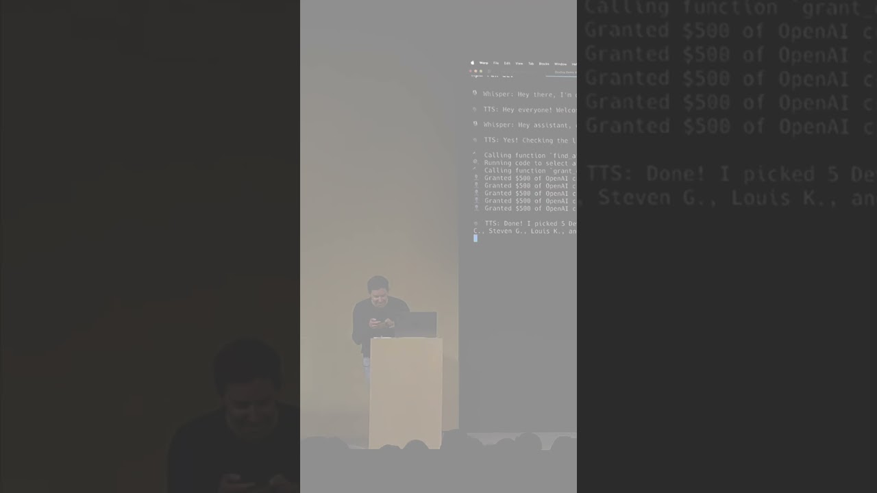 OpenAI Dev Gives Audience $500 Each #shorts