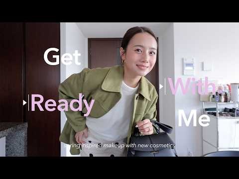【GRWM】春を感じるメイク×コーデで気分を上げる