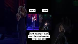 Mariah Carey sings this part so HIGH! That's a G5 😲 #mariahcarey #90s cr:mariahfreakingcarey