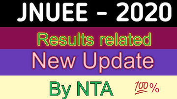 jnu Results Related New Update By NTA || Jnuee results 2050