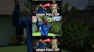 How to Do High Pull Up Skinny stupid brother is learning
