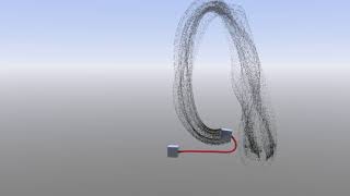 Lightwave-bullet bodies, polychain with only edge render and particles