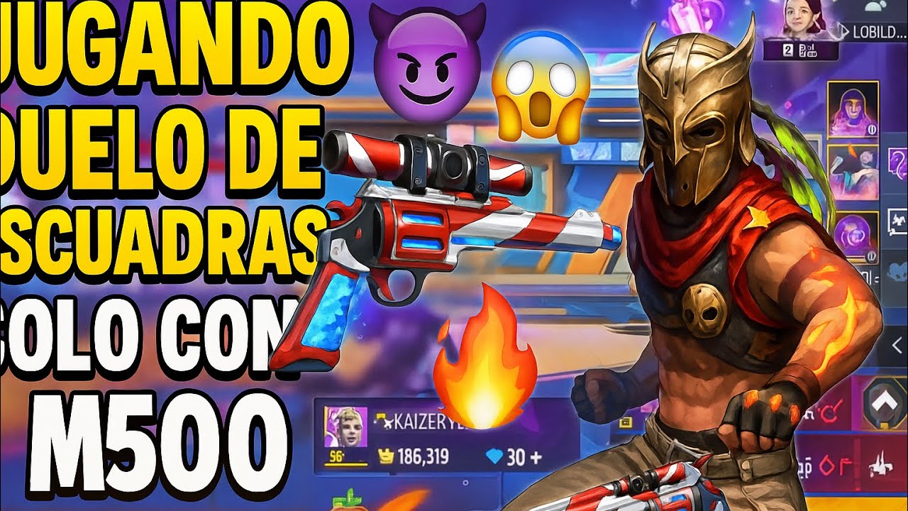 Solo con la M500 en CS Ranked! 🔥 ¿El reto más difícil de Free Fire? 😱😈