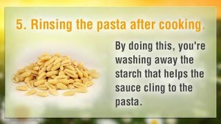 5 Mistakes Made When Cooking Pasta